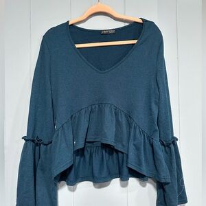 Bell sleeve top